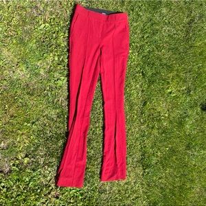 Red dress pants